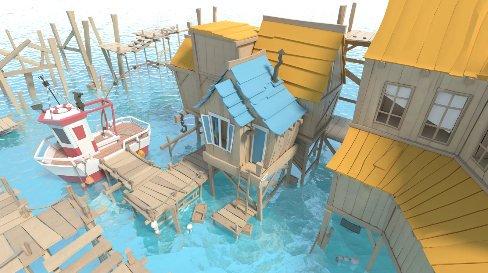 Сцена сделанная по эскизу