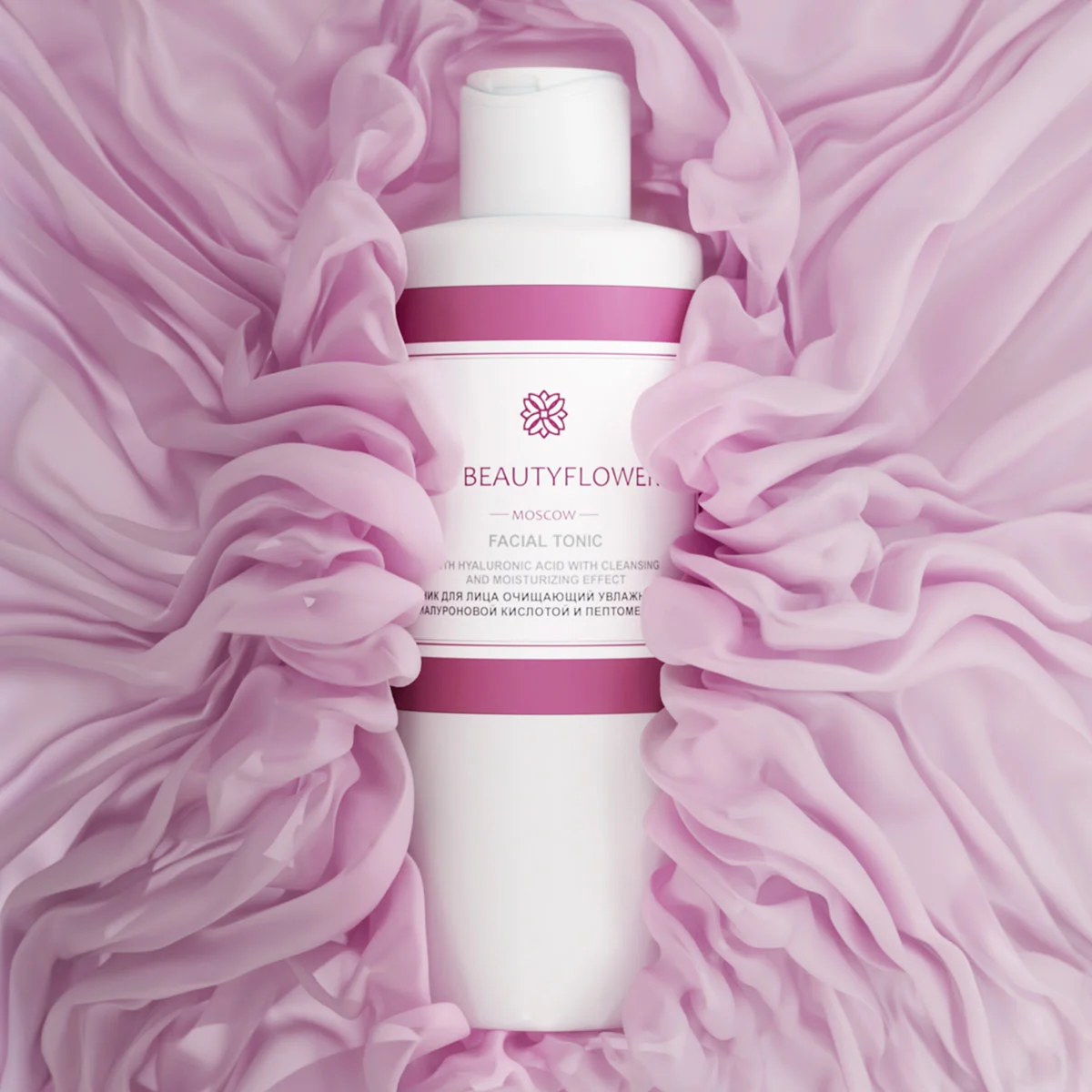 Фотореалистичная 3D визуализация флакона LNBeauty flower