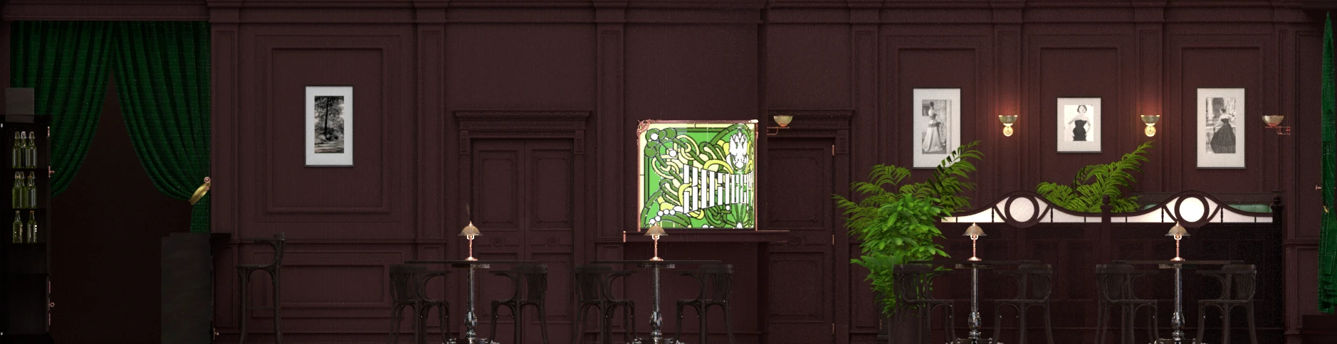 Визуализация входной зоны для паба