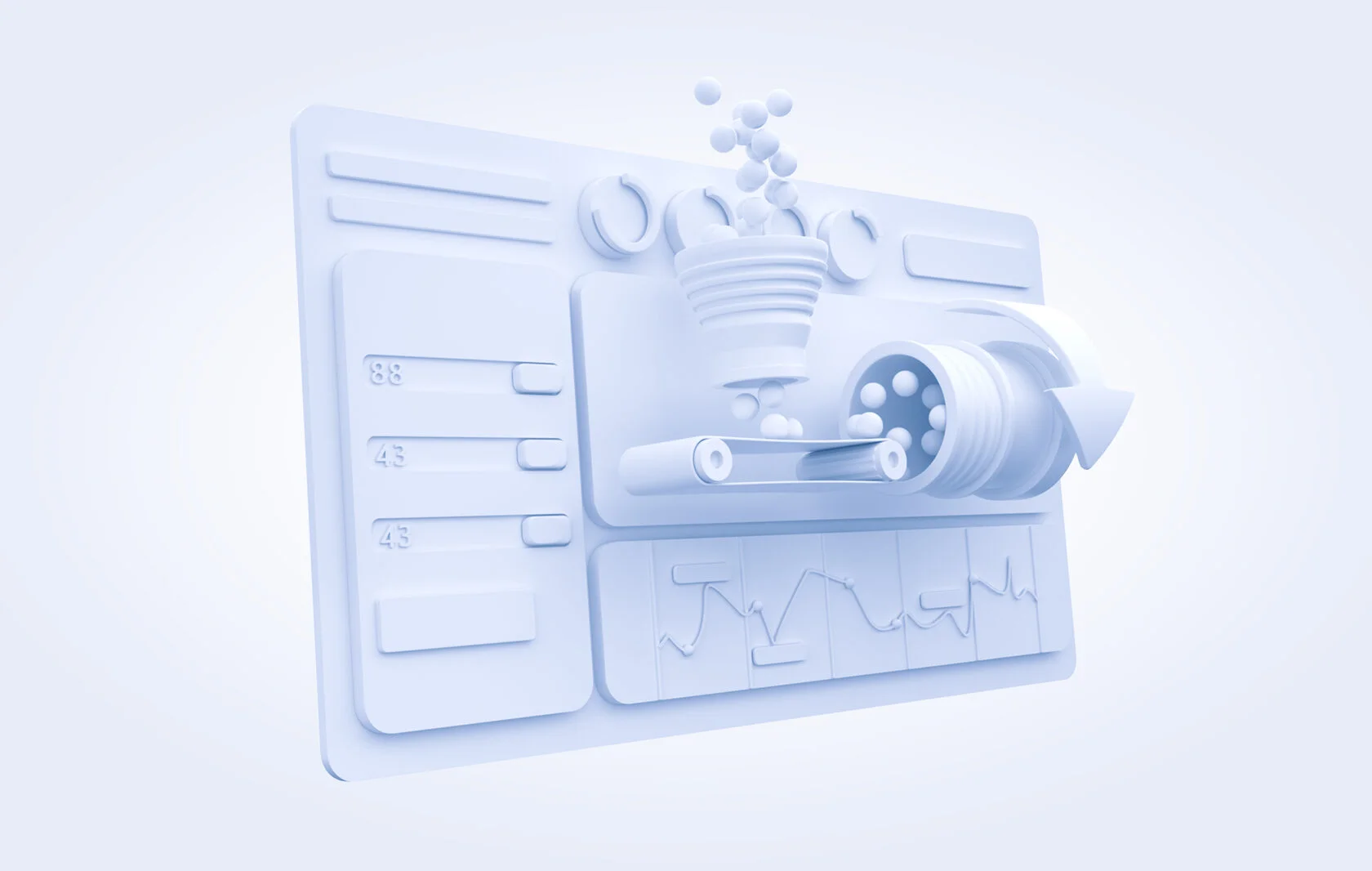 Профессиональная 3D иконка анализа